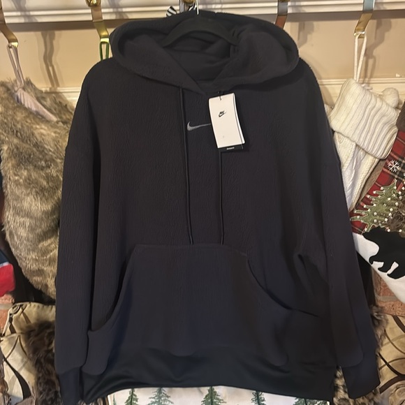Nike | Women's Sportswear Sherpa Plush Oversized Pullover Hoodie | Various Sizes - Picture 7 of 11